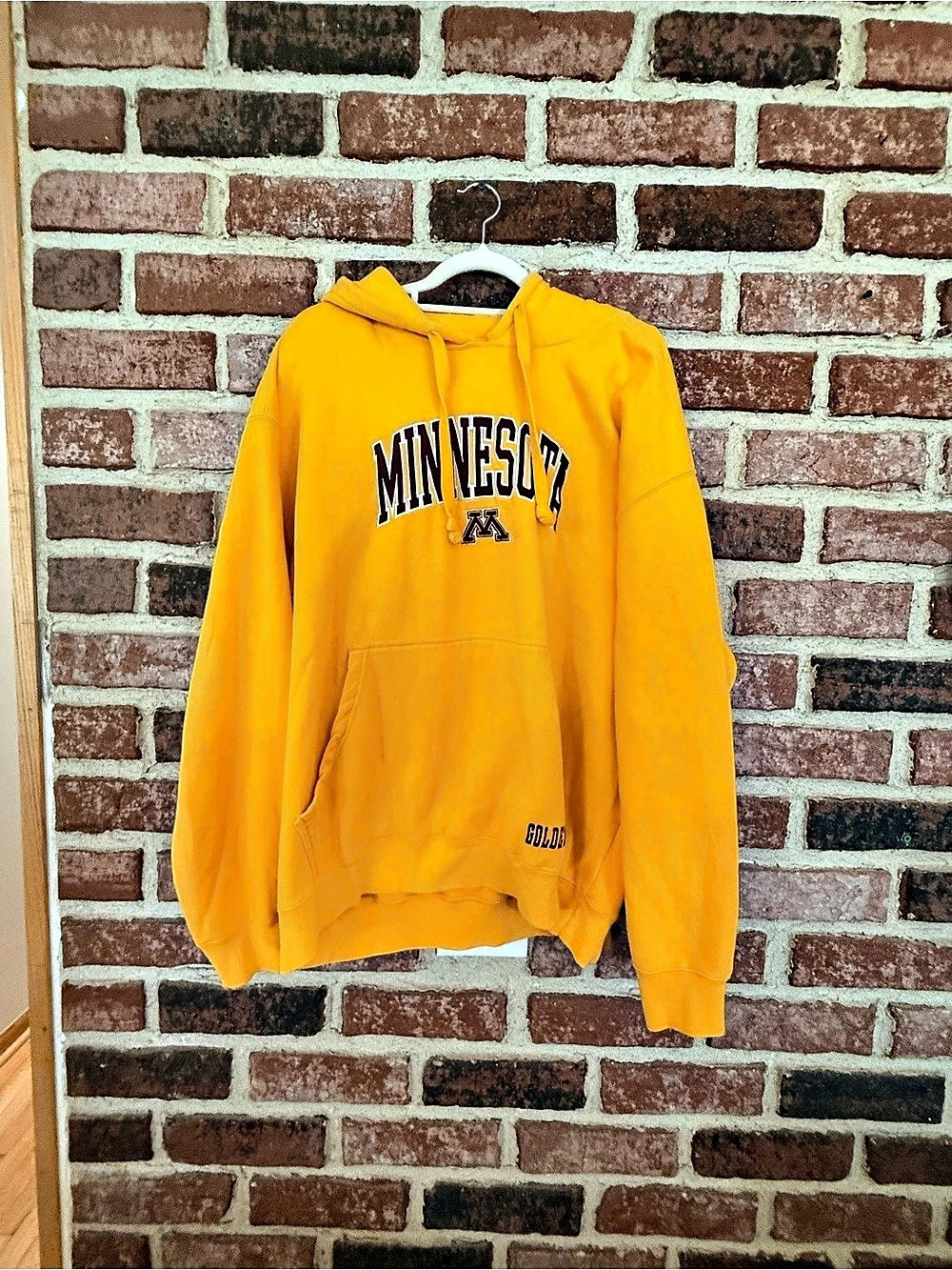 Gildan Minnesota Hoodie Yellow Boys XL